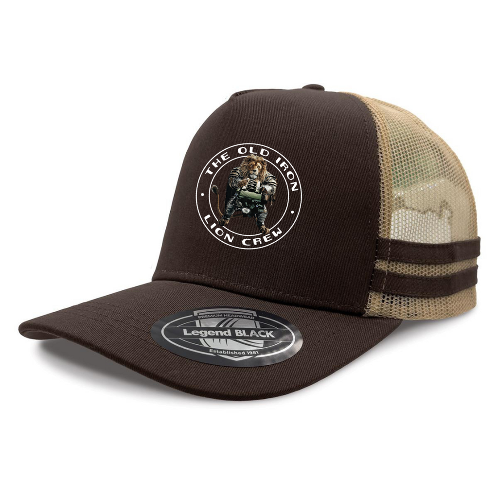 OILC TRUCKER CAP - BROWN/BEIGE
