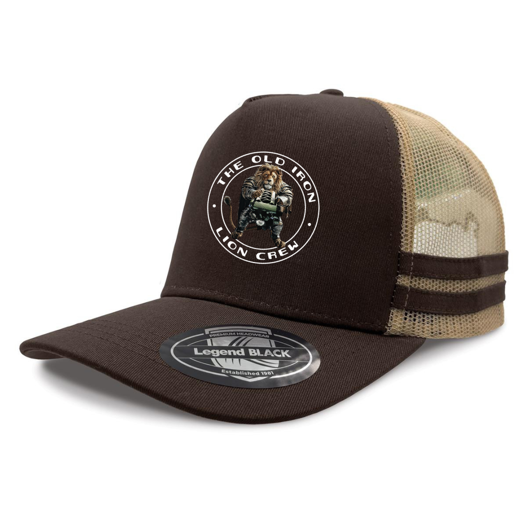 OILC TRUCKER CAP - BROWN/BEIGE