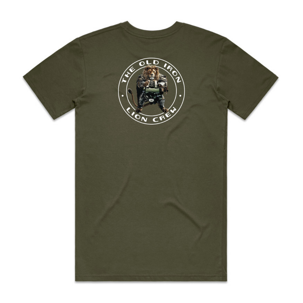OILC LOGO TEE - 100% PREMIUM COMBED COTTON - ARMY GREEN