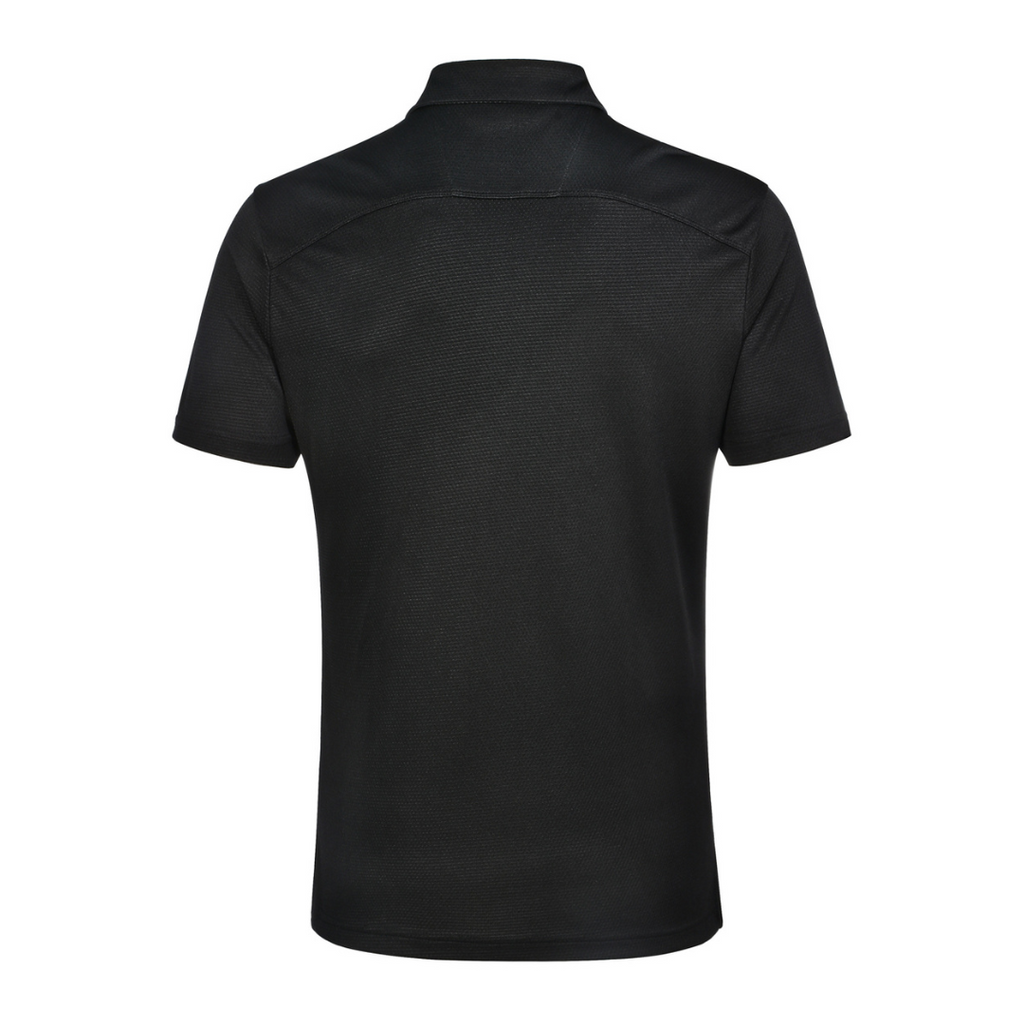OILC LOGO BAMBOO TECH POLO - BLACK