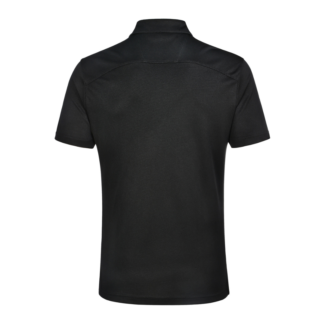 OILC LOGO BAMBOO TECH POLO - BLACK