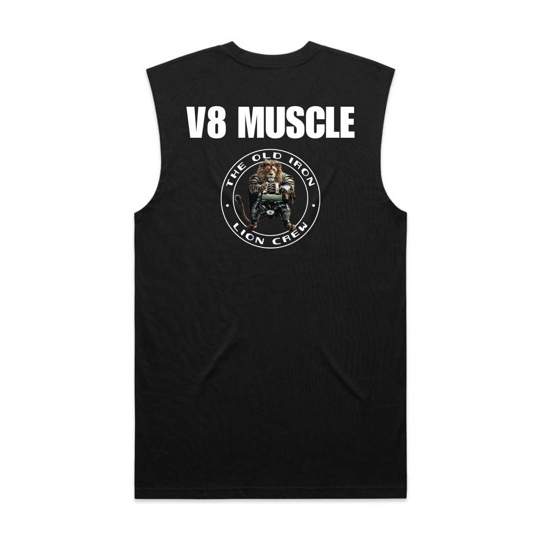 OILC LOGO V8 MUSCLE TANK - 100% COTTON