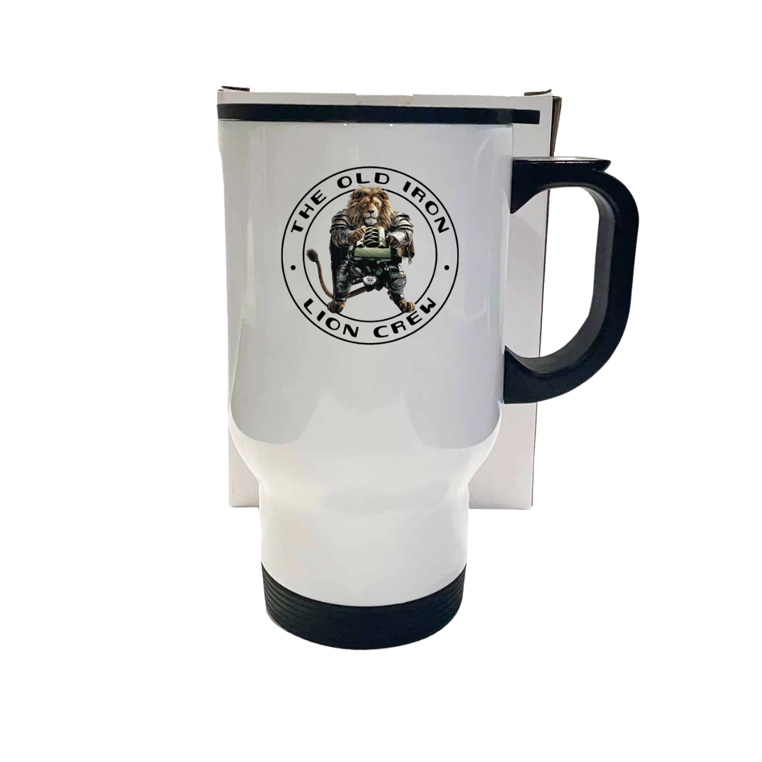 OILC STAINLESS STEEL TRAVEL MUG 450ml