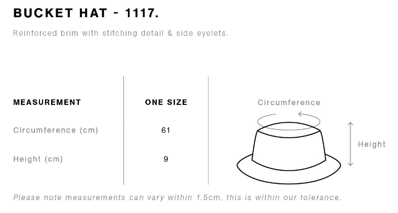 OILC BUCKET HAT - BLACK