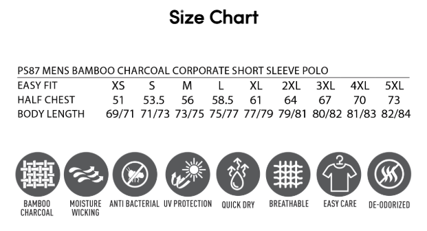 OILC LOGO BAMBOO TECH POLO - BLACK