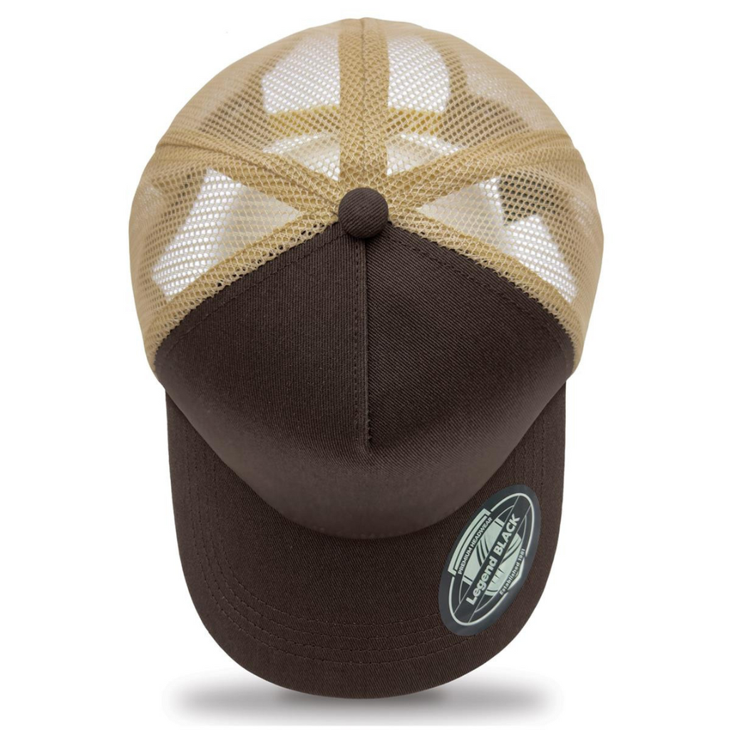 OILC TRUCKER CAP - BROWN/BEIGE